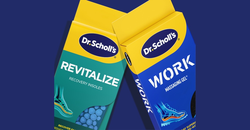 Dr. Scholl's New Paper Package: Better Shoppability, Sustainability