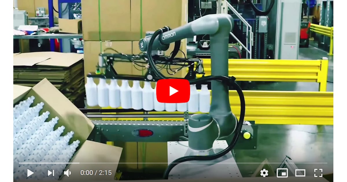Cobots Adeptly Handle Fixed or Mobile Packaging Production