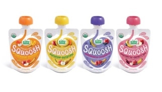 Squooshy packaging attracts kids to healthful snacks