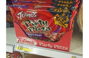 Totino’s pizza and packaging: Square, hip and supply-chain optimized