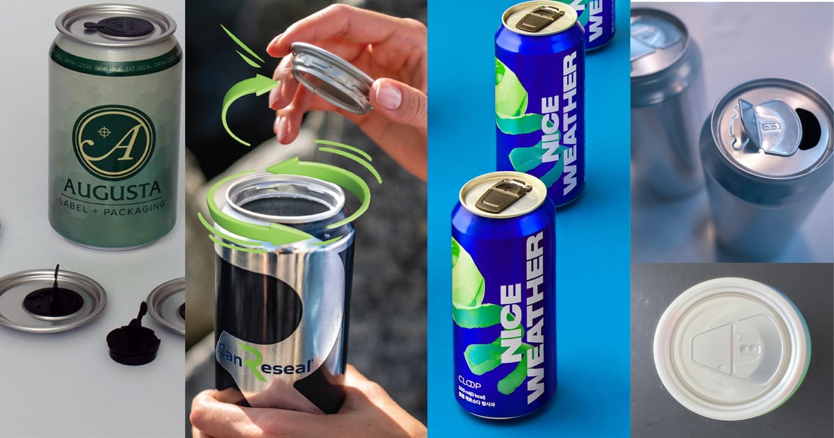 Five Reclosable Can Technologies Target Beverages