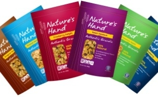 Nature's Hand granola sprouts new packaging