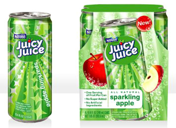 Beverage packaging: Juicy Juice launches new sparkling fruit juice in appealing packages