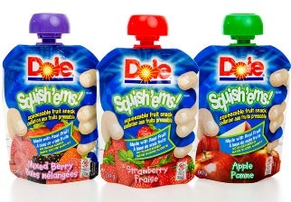 Fruit snack packaging launched into space Fruit snack packaging launched into space