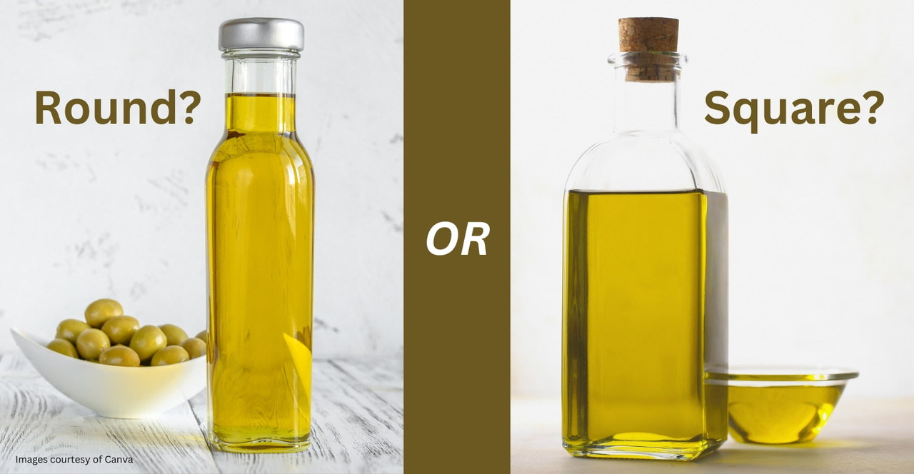 Square Rounded Bottle Should Your Bottle Be Round or Square?