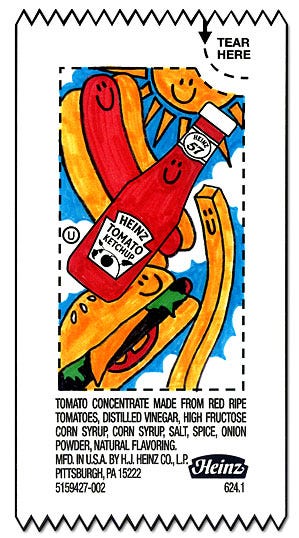Food packaging: Heinz announces winners in 2010 Ketchup Creativity Contest