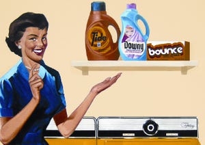 Tide, Bounce,  Downy go retro with vintage packaging