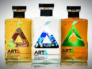 Packaging design: Arta Tequila launches in stylish bottles