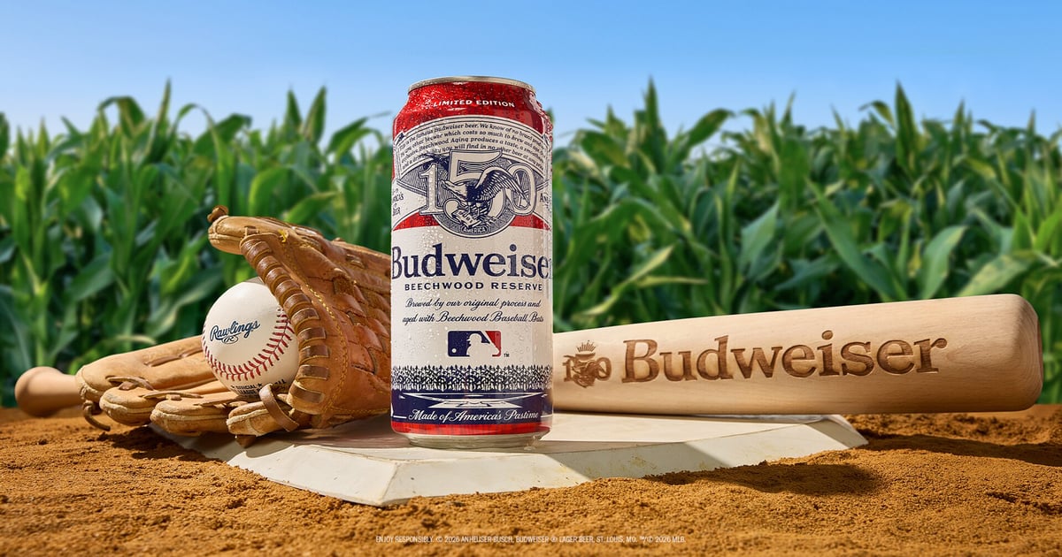 Budweiser Field of Dreams Beer Packaging Uses MLB Bats