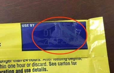 Identifier example on packaging