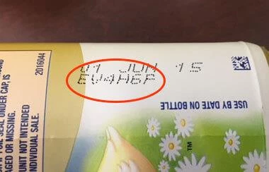 Identifier example on packaging