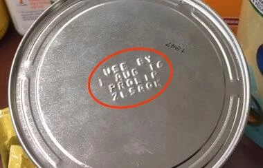 Identifier example on packaging