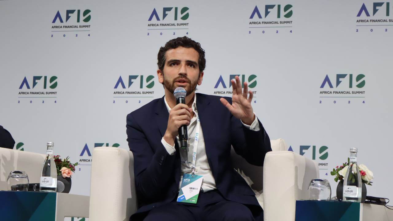 David Akinin, founder and CEO of JABU, speaking at AFIS 2024 in Casablanca, Morocco. 