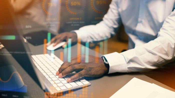 Person working on HTML computer.  Person working on HTML computer.