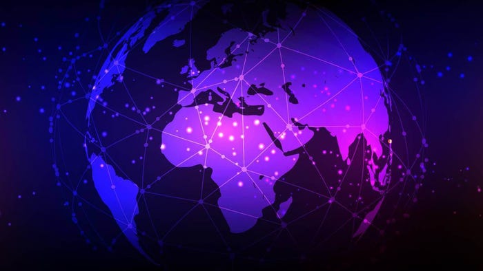 Africa map with telecommunications signals beaming around the globe Africa map with telecommunications signals beaming around the globe