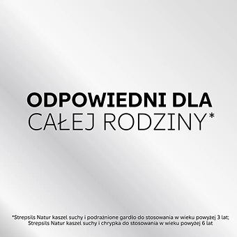 Odpowiedni dla całej rodziny, może być stosowany już po 6 roku życia.