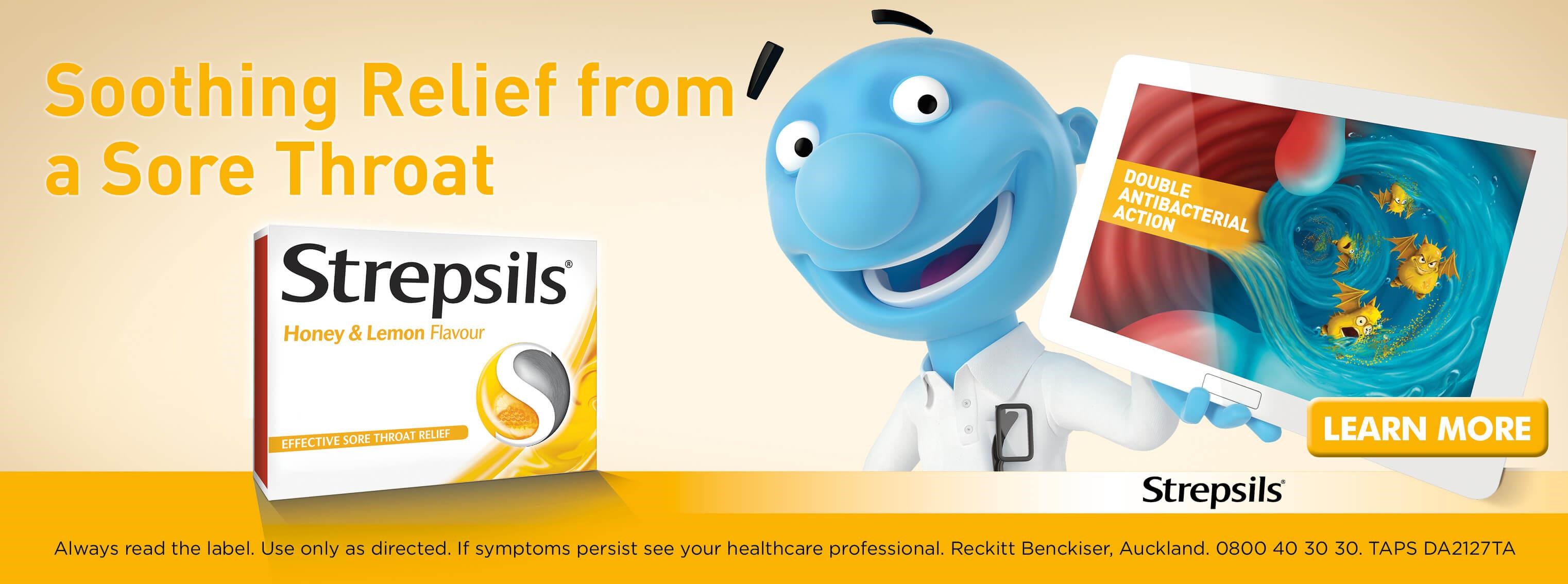 Strepsils Honey and Lemon Flavour Lozenges 16s