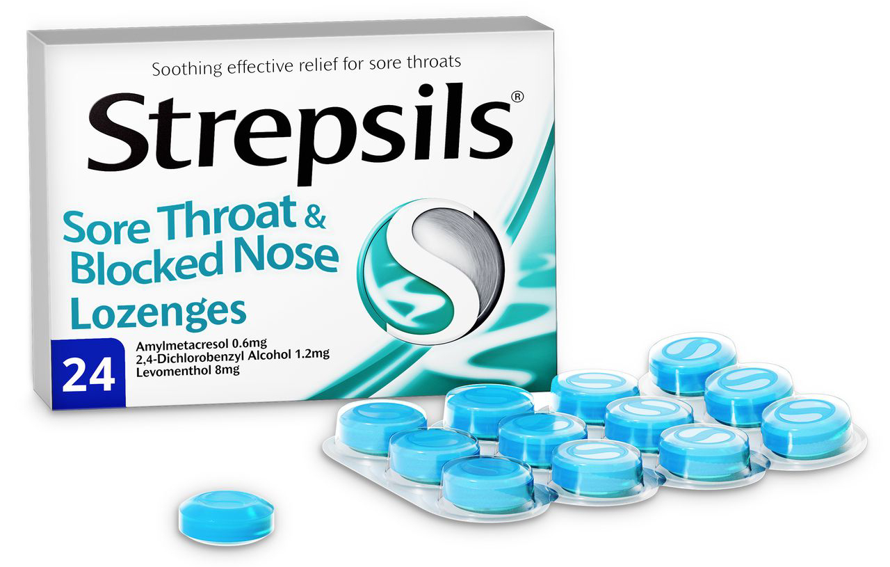 Strepsils Sore Throat and Blocked Nose Lozenges