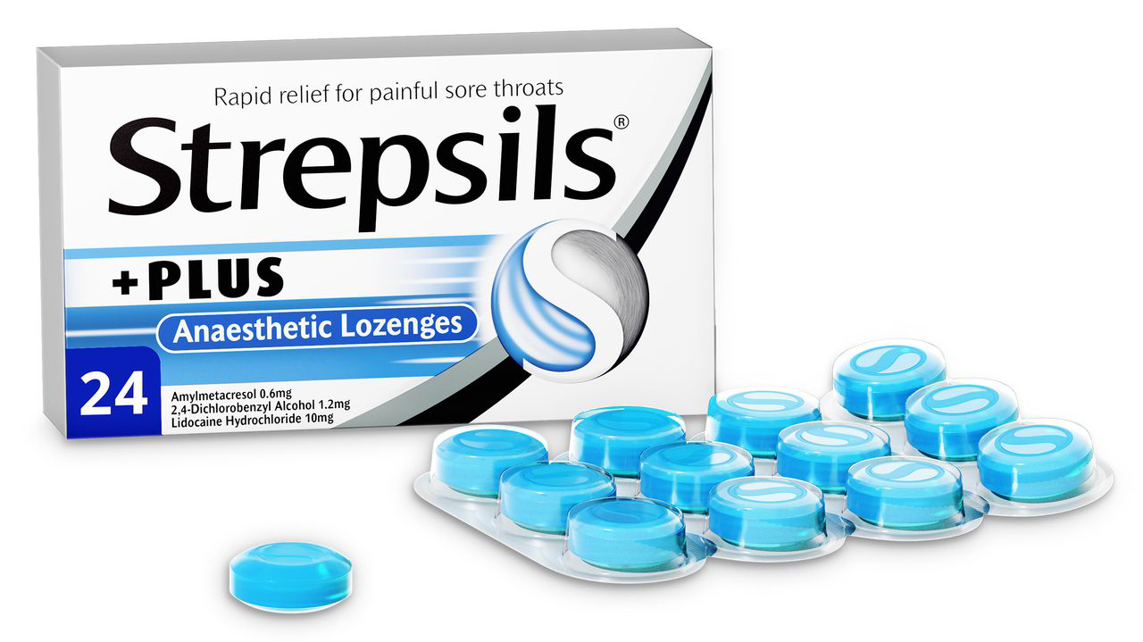 STREPSILS PLUS ANAESTHETIC LOZENGES