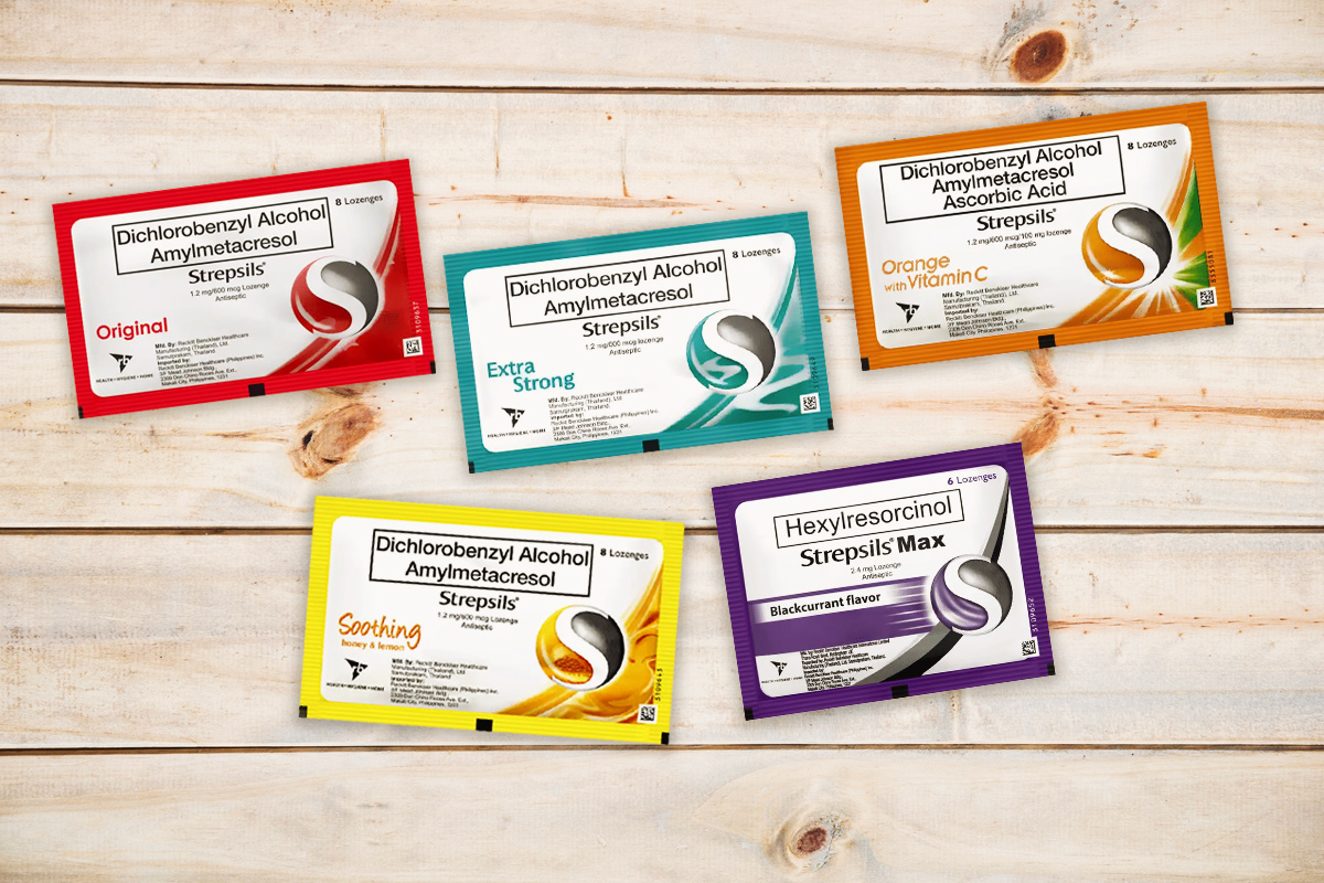 Dichlorobenzyl Alcohol + Amylmetacresol (Strepsils)