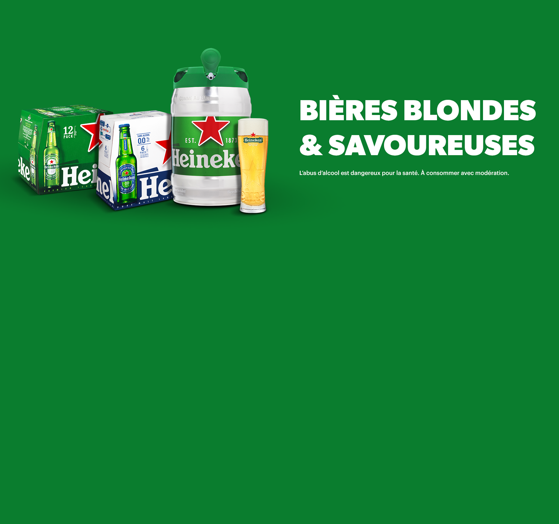 Heineken, bières blondes et savoureuses