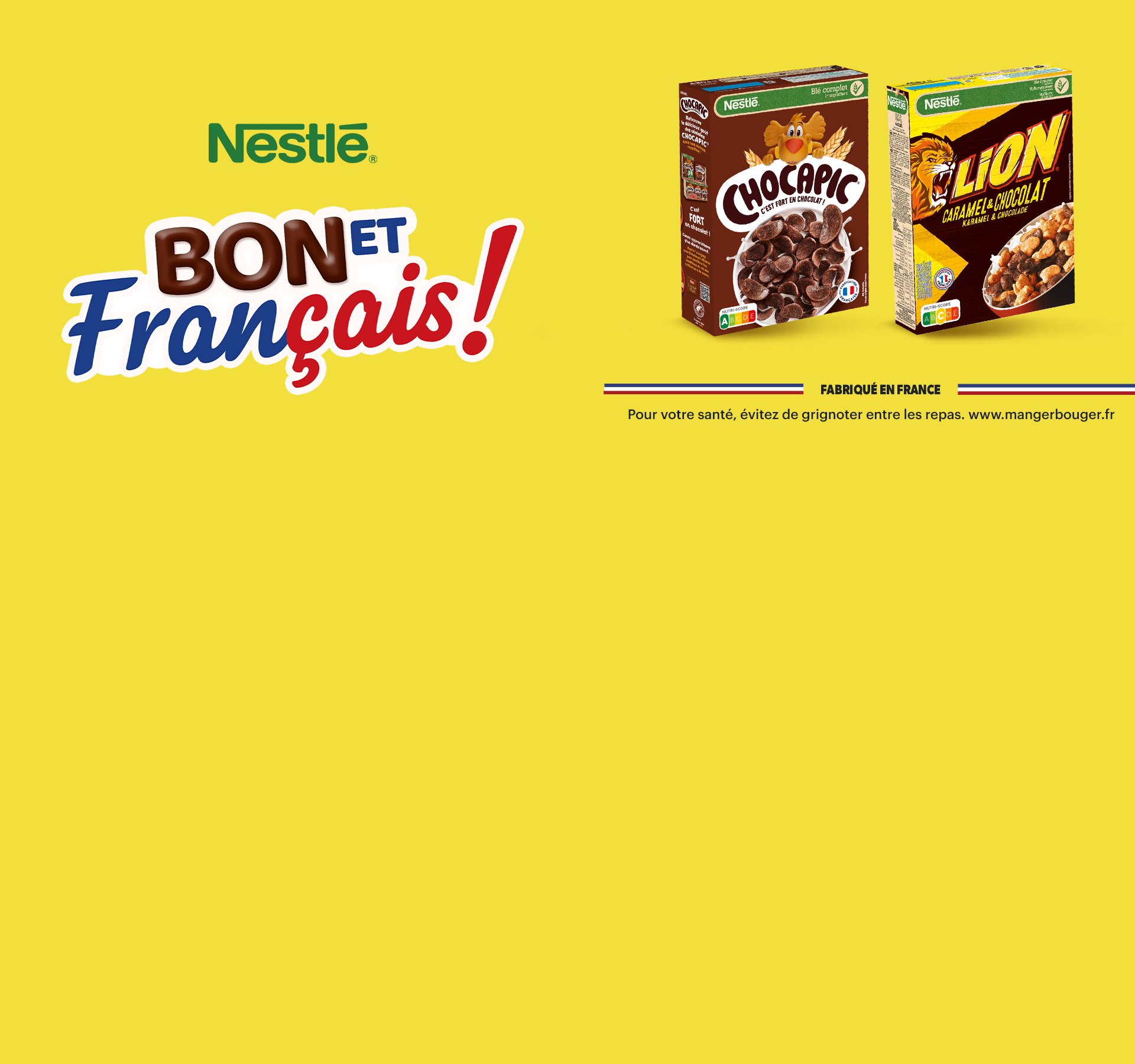 Nestle bon et français!