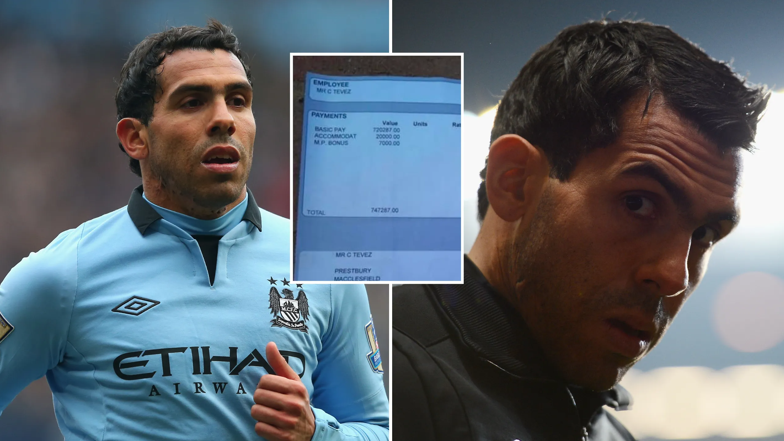 Carlos tevez pay slip