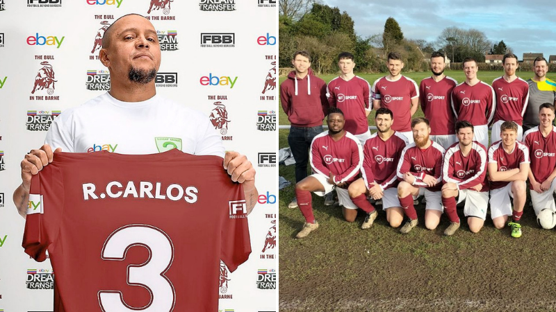 Roberto Carlos set to get a taste of English Sunday league football