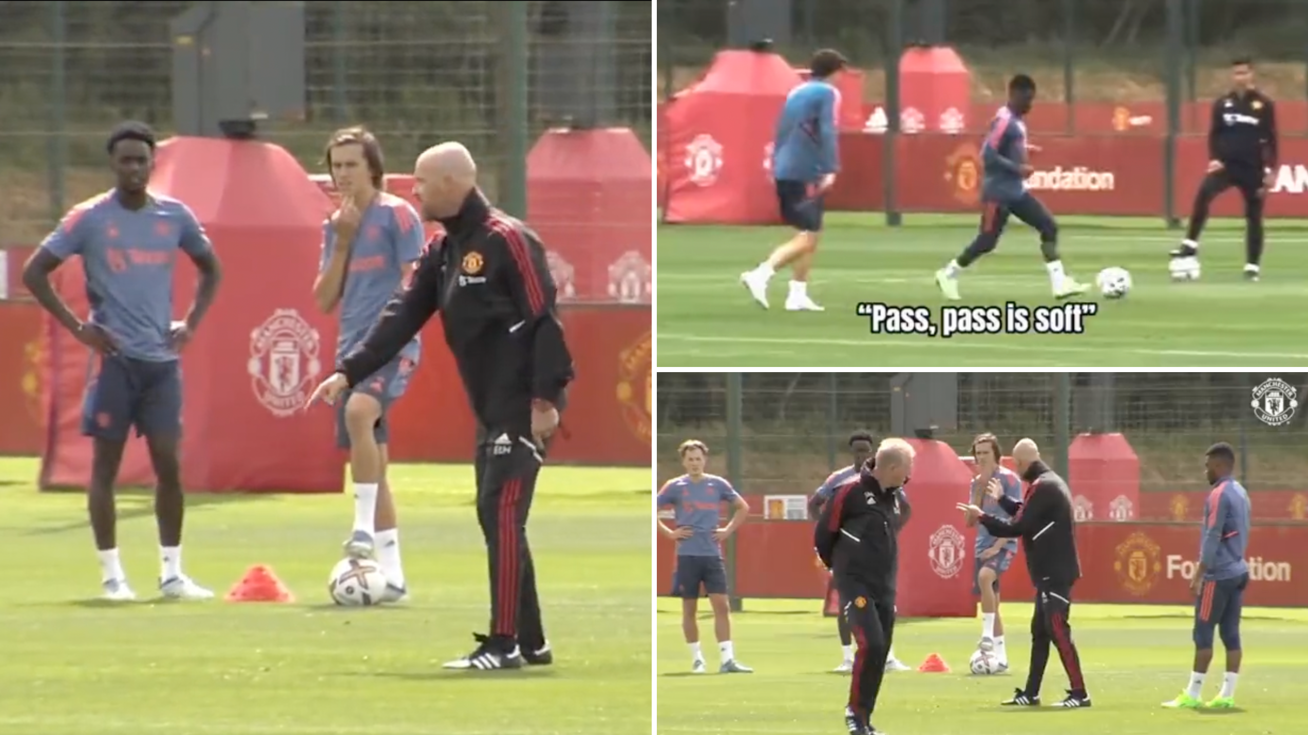 Erik Ten Hag Giving Personal Training To Manchester United Youngsters