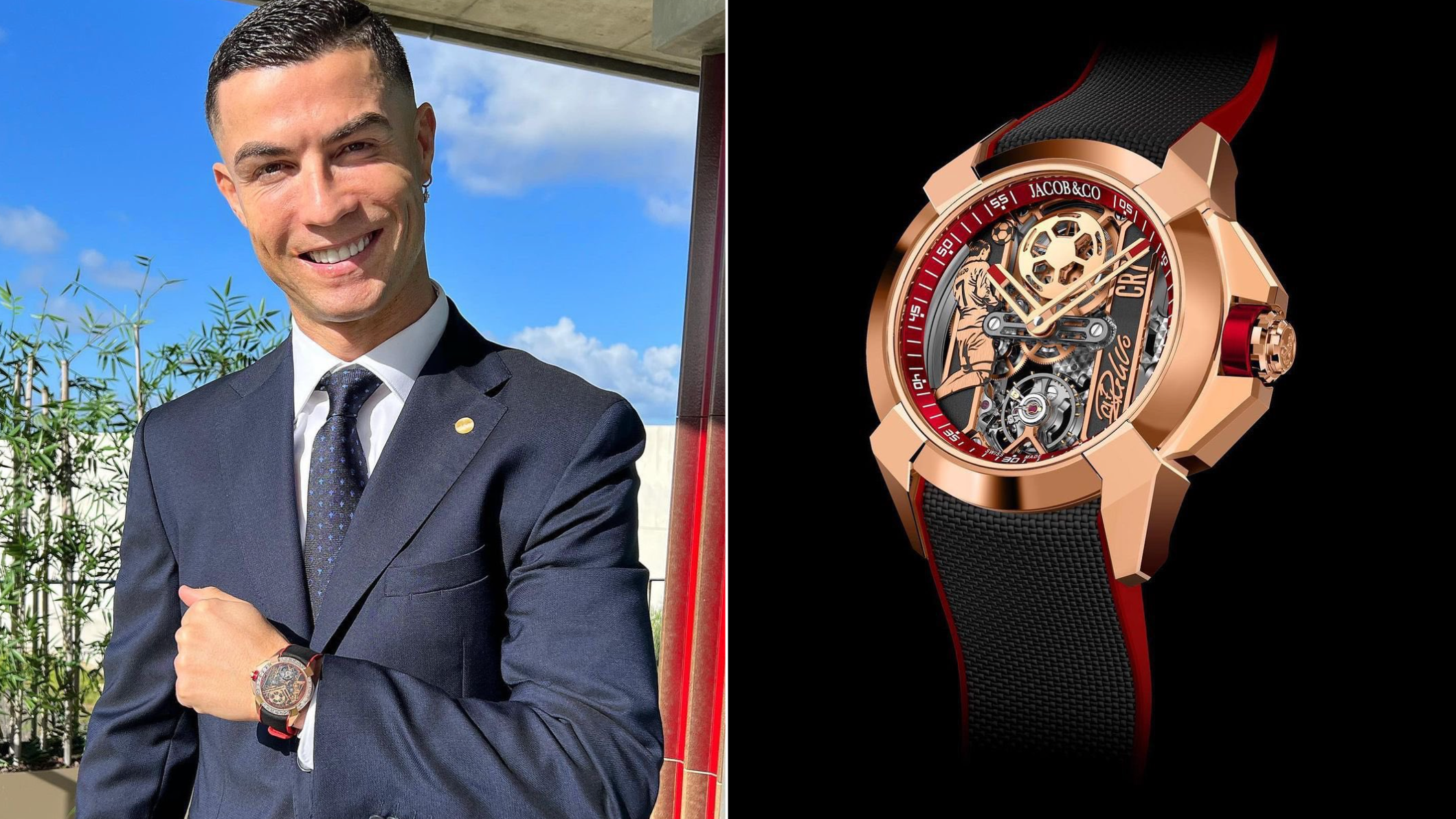 Cristiano Ronaldo has brought out a watch featuring him scoring vs Man Utd