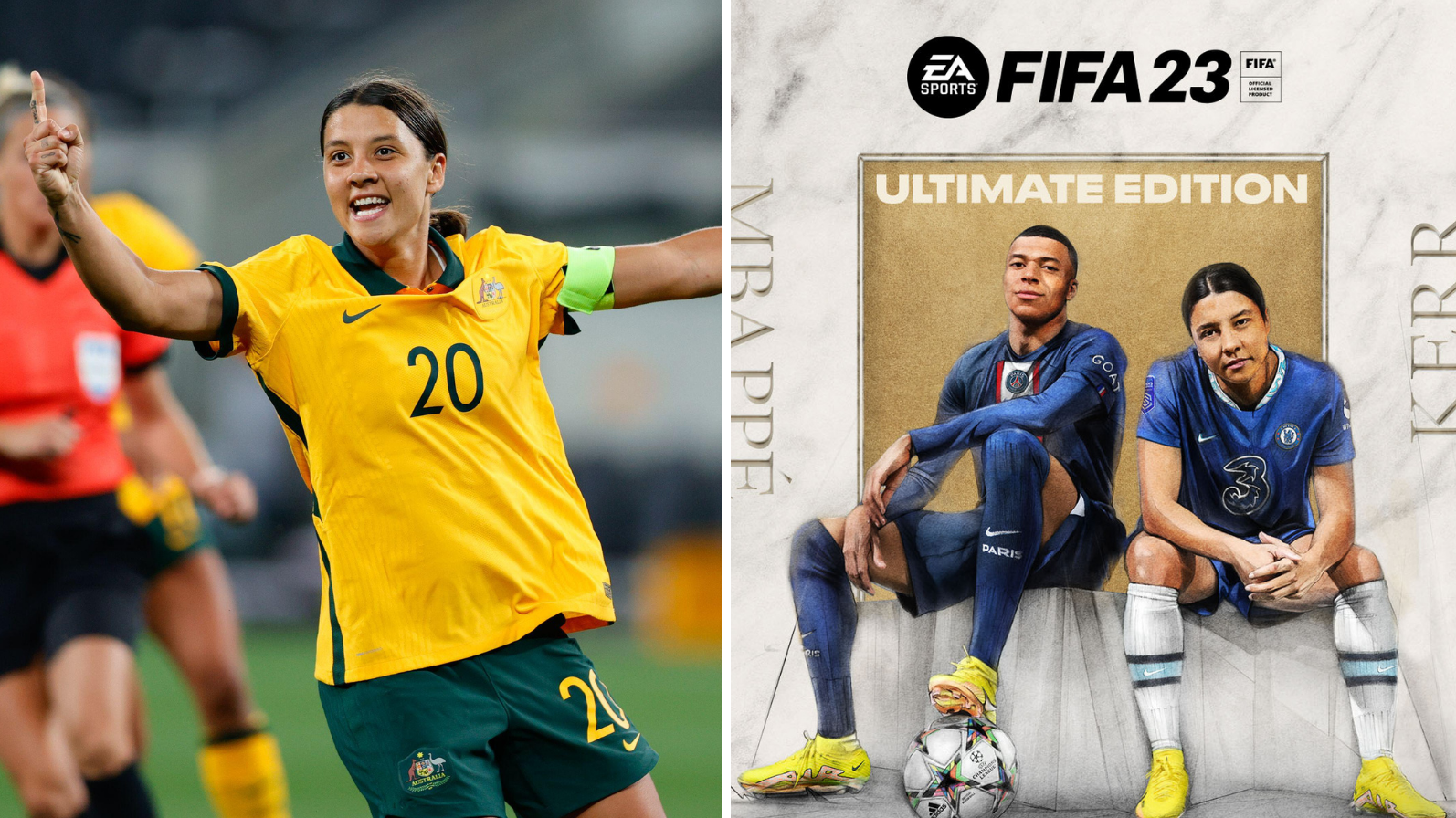 Sam Kerr FIFA 23 Video Game Football Interview Chelsea