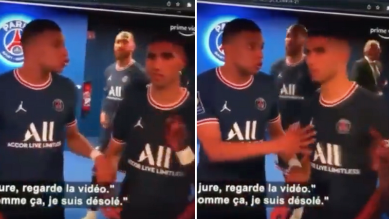 Defender Achraf Hakimi showing PSG fans his scoring prowess - The