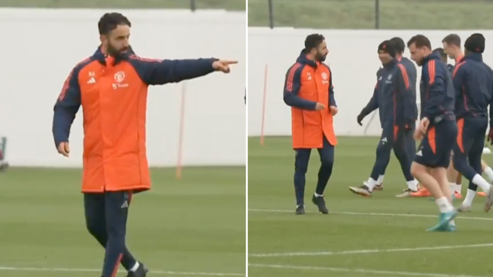 Man United fans are excited after spotting footage of Ruben Amorim 'working  closely' with star