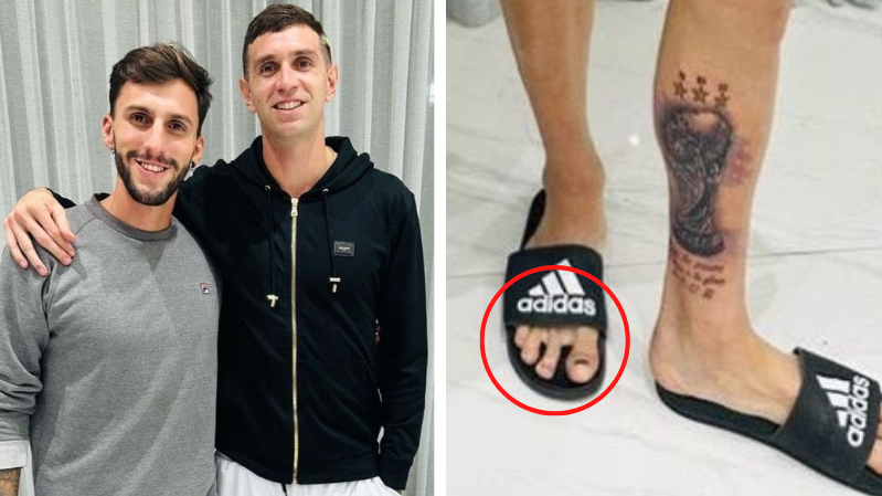 Fan gets Emiliano Martinez golden glove celebration as tattoo