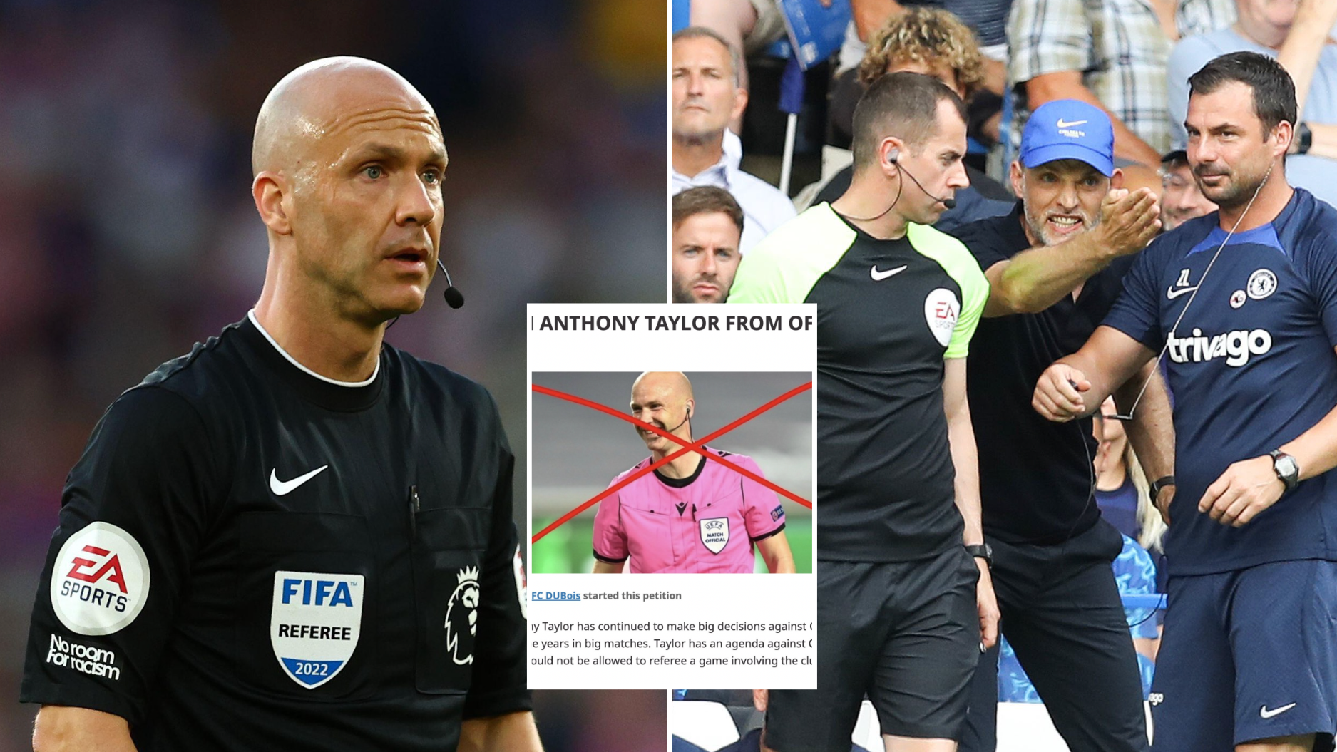 Anthony Taylor S Errors In Chelsea Vs Tottenham Hotspur Lead To 40 000 Fans Signing Petition