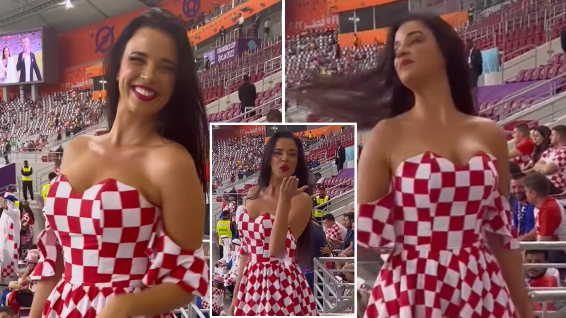 World Cup 2022: Ivana Knoll, Croatia's sexy fan ignites the stands