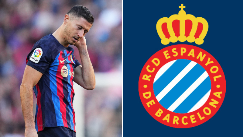 Red-faced Barcelona club shop staff cannot print any Robert Lewandowski  shirts after running out out of letter 'W'