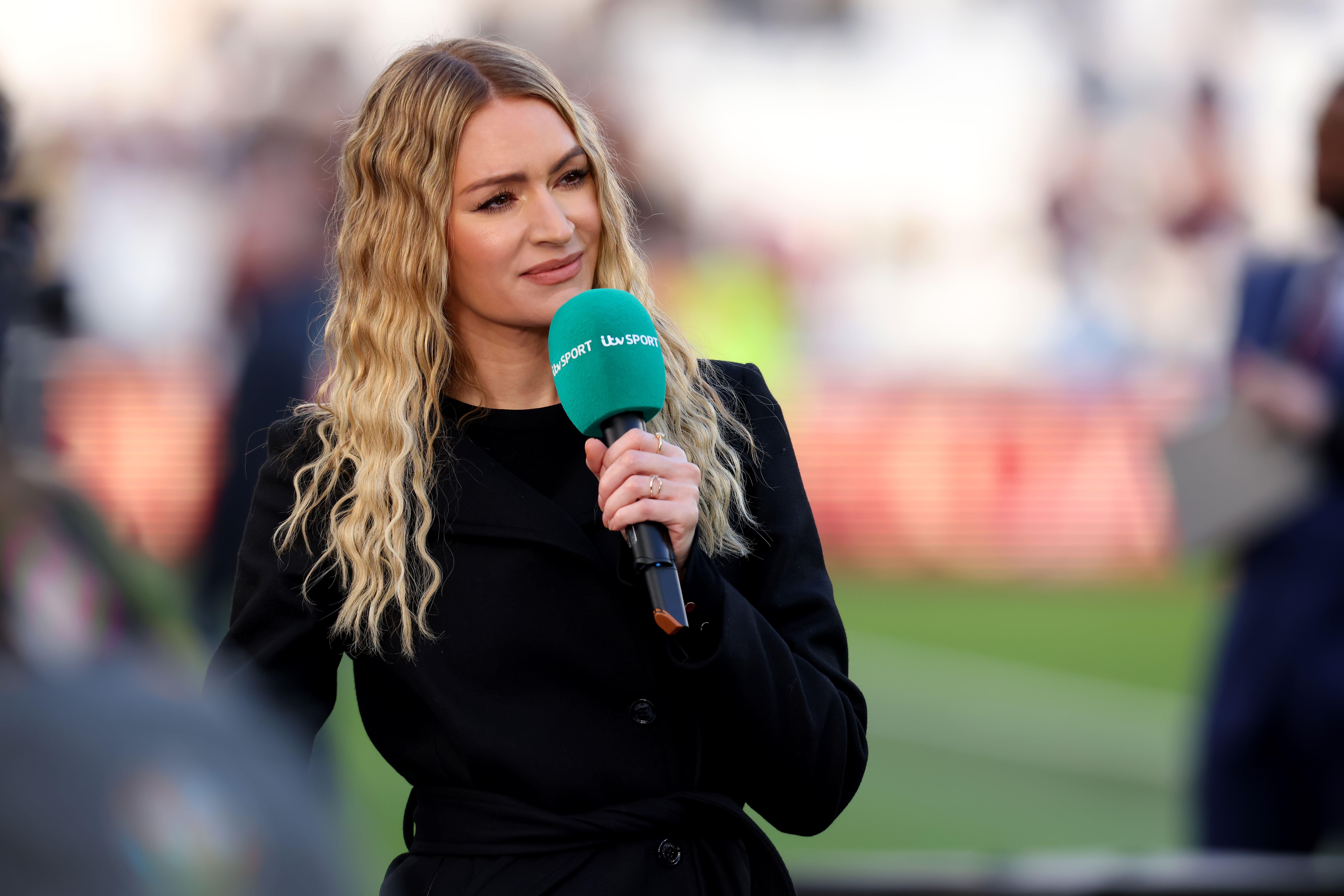 Laura Woods says fans keep sliding into her DMs to discuss her feet