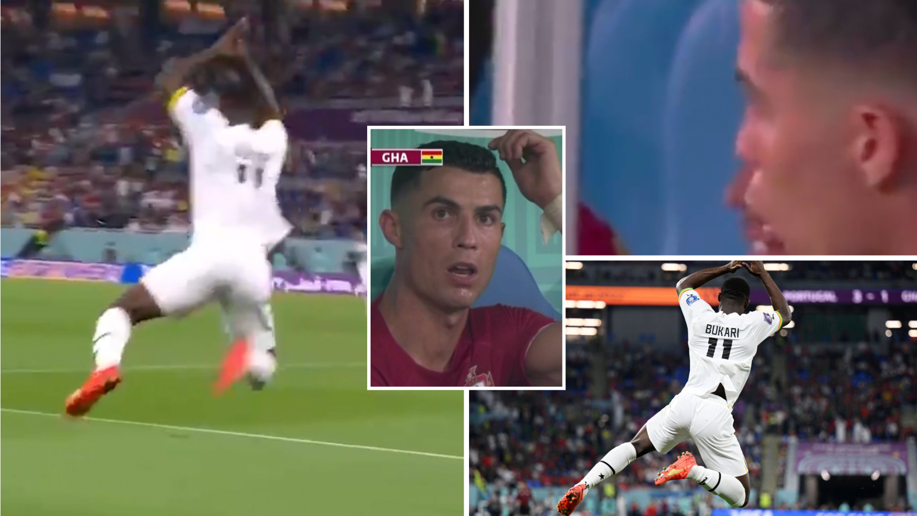 Cristiano Ronaldo fumes as Siu celebration is stolen during World Cup clash  with Ghana