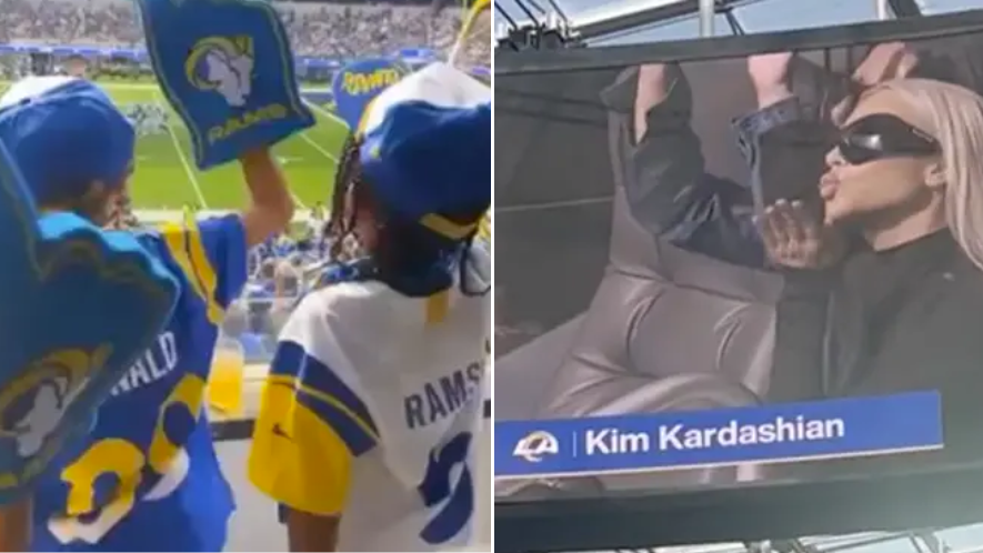 Kim Kardashian Met With A Ton Of Boos At The Los Angeles Rams vs. Dallas  Cowboys Game