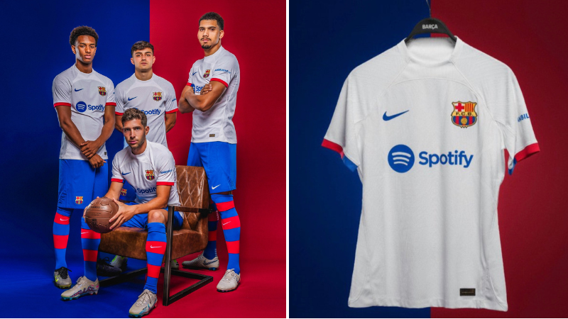 New White FC Barcelona Kit Sparks Fury Online For Real Madrid Ties