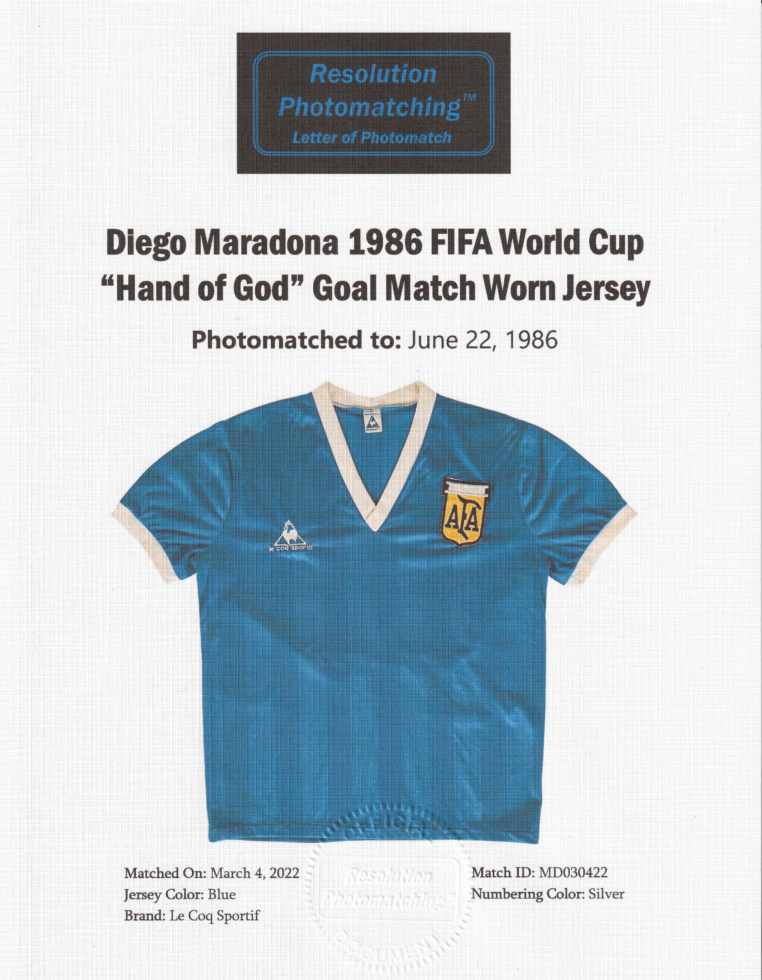 Diego Maradona's 'Hand of God' shirt sells for more than £7m at auction, Football News