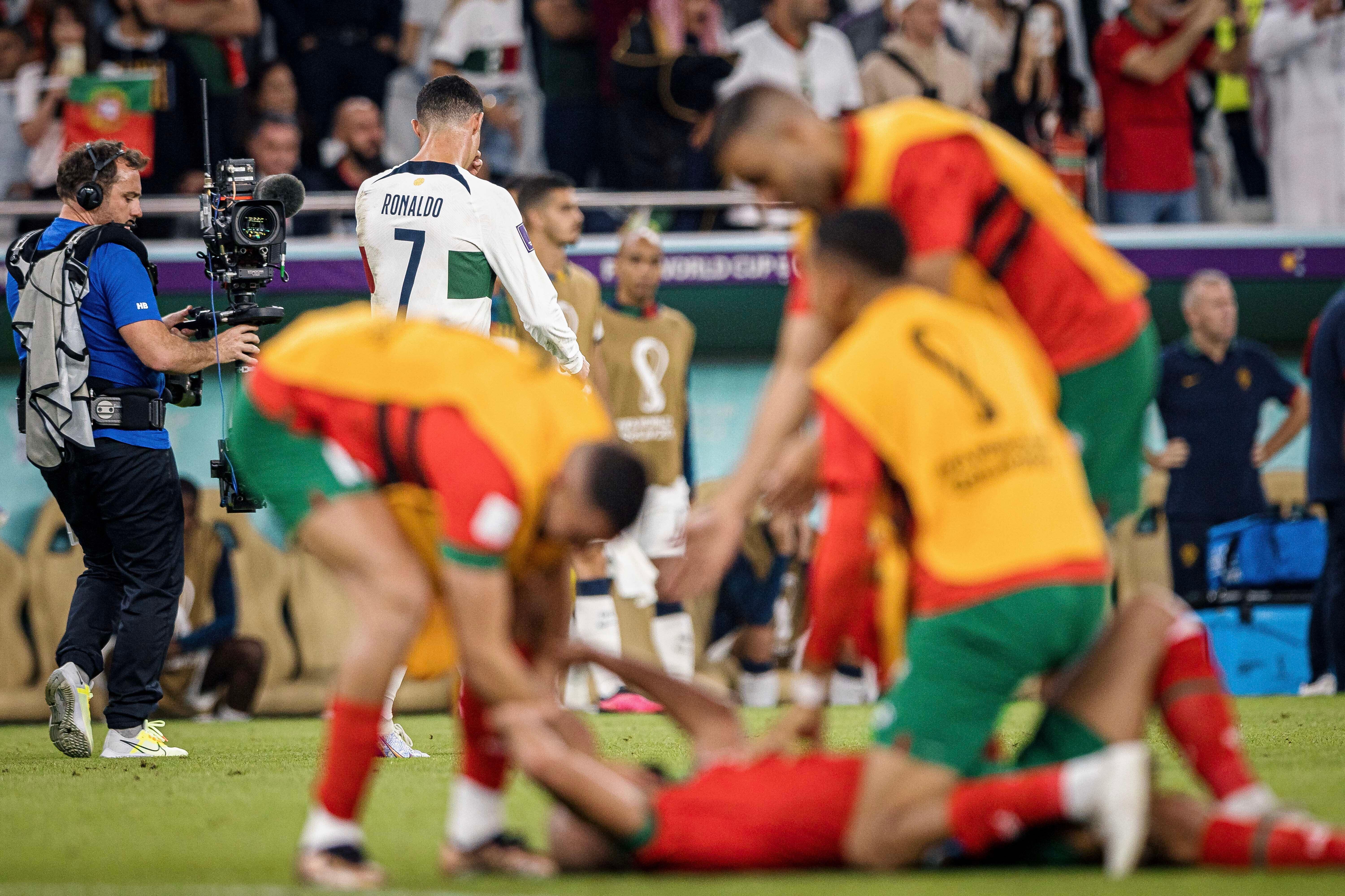 Ronaldo emotional after Portugal eliminated by Morocco in World Cup  quarterfinals