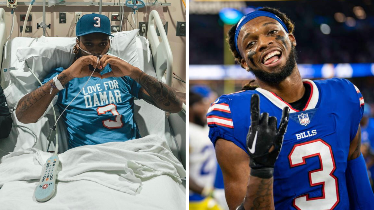 Damar Hamlin posts photo from hospital bed and live-tweets Buffalo Bills  game a week after his collapse, Nation & World News