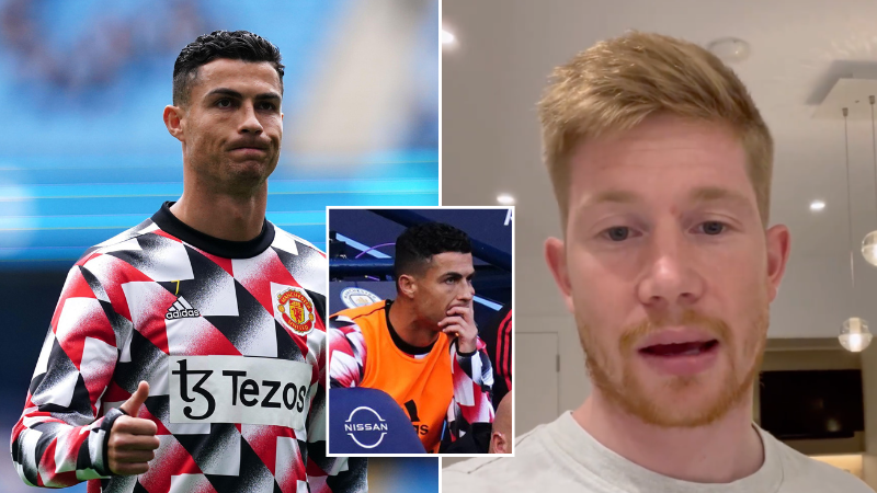 Kevin De Bruyne 'spotted leaving Etihad with Cristiano Ronaldo's shirt  after asking for Man Utd sub's jersey'