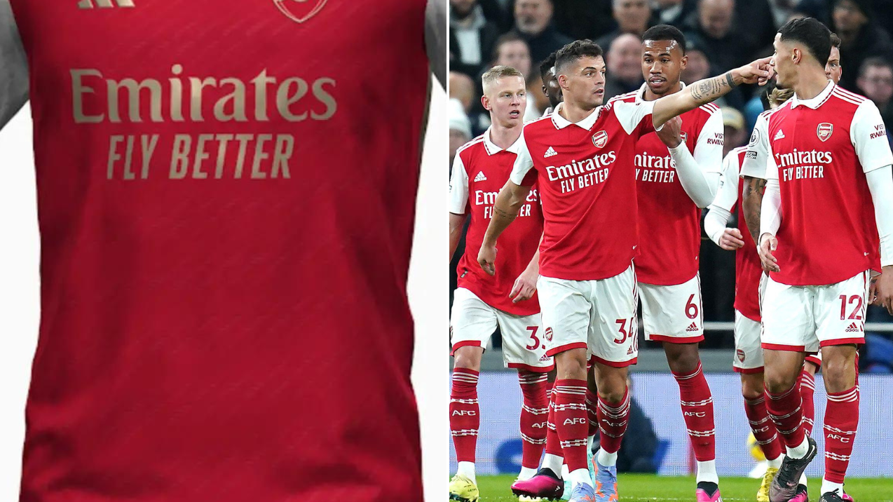 Arsenal 'leaked' kits for 2023/24 season show plenty of gold as they battle  for title - Daily Star