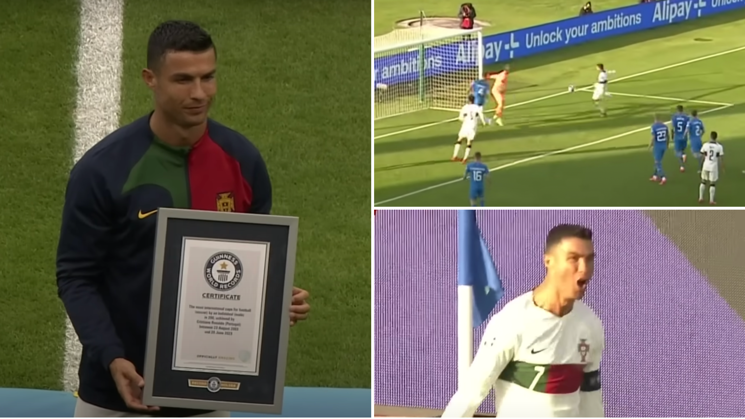Cristiano Ronaldo scores winner in record 200th game for Portugal