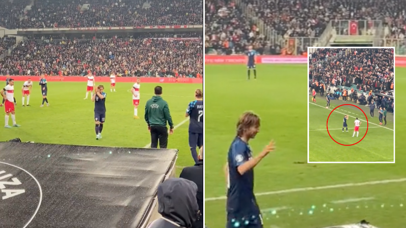 World Cup fans conflicted as Luka Modric and Casemiro swap shirts at  half-time, Football, Sport