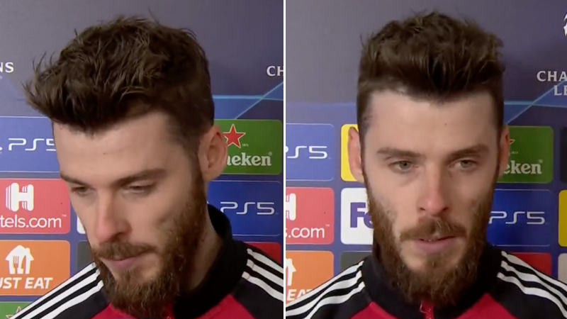 Manchester United's David De Gea Was A Broken Man In Emotional Post-Match Interview After Atletico Madrid Loss - Vimarsana News