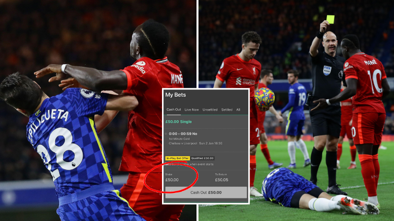 Fan Put £50 On There Not Being Card In 1st Minute Of Chelsea vs Liverpool Game - Vimarsana News
